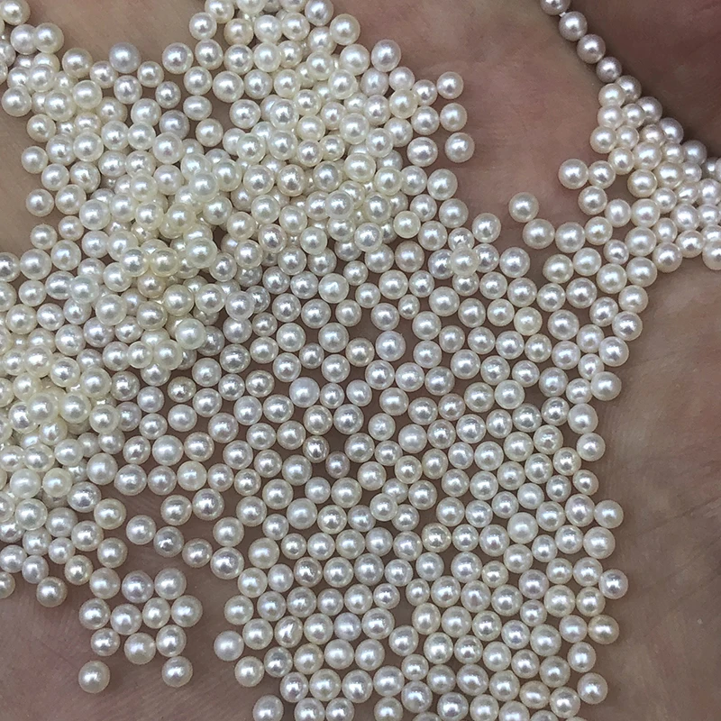 zhuji wholesale triple A grade natural freshwater pearls small,2-2.5mm,high luster,round,clean surface