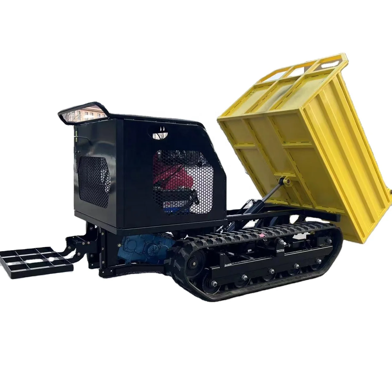 Full hydraulic Mini crawler dumper trucks rubber track  crawler transporter dumper 0.6T 0.8T 1.2T 1.5T 2T