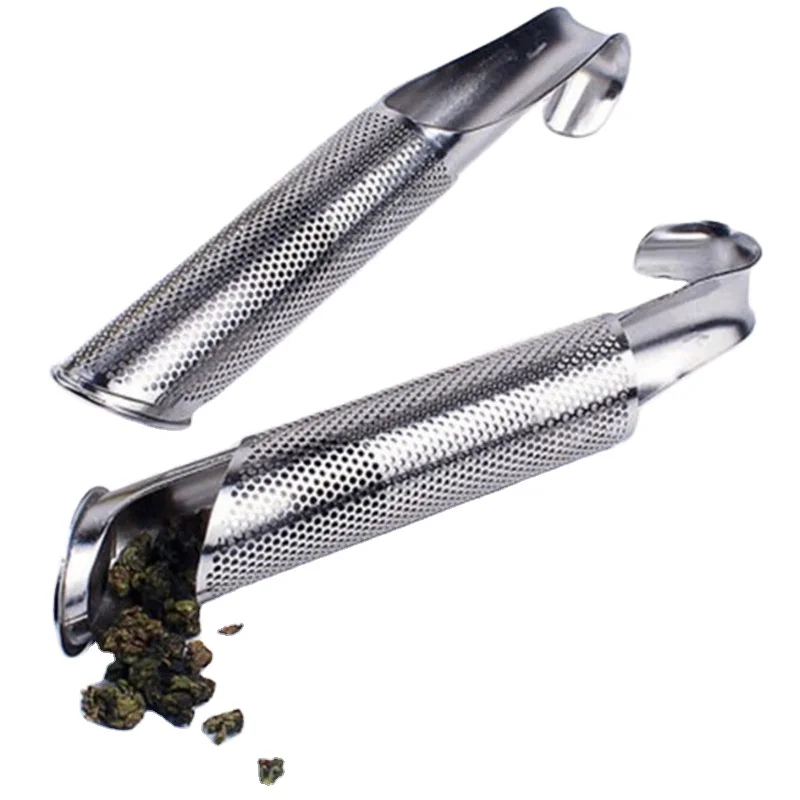 Tea Strainer Tea Spoon Infuser Filter Stainless Steel Tea Infuser Pipe Design Touch Feel Good Holder Tool Te infusor filter