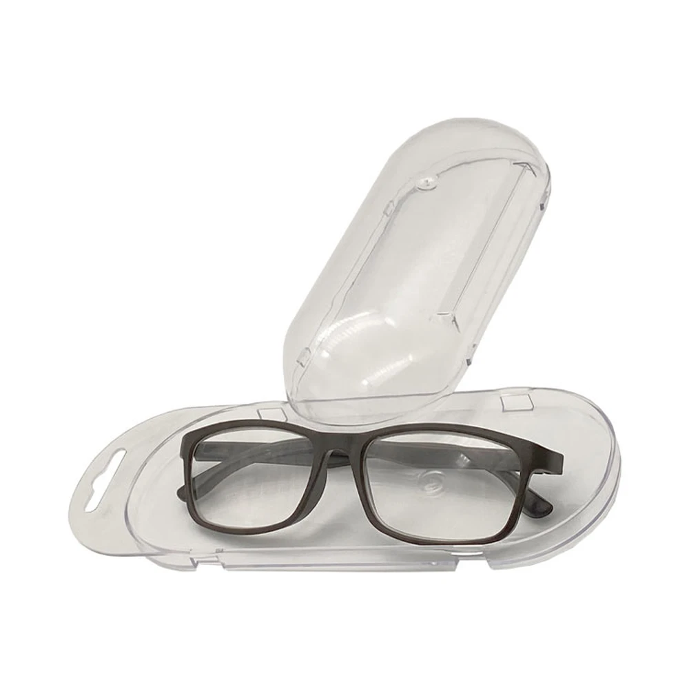 Clear Color Plastic Sunglasses Case Cheap Customized Logo Optical Glasses Box