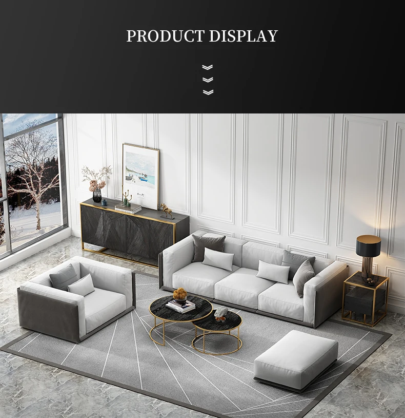 Luxurious Modern Large Family Storage Black Sideboard Cabinet MDF