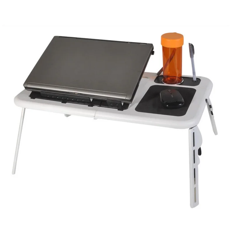 Portable Adjustable Laptop Desk/Stand/Table Vented/CPU Fans