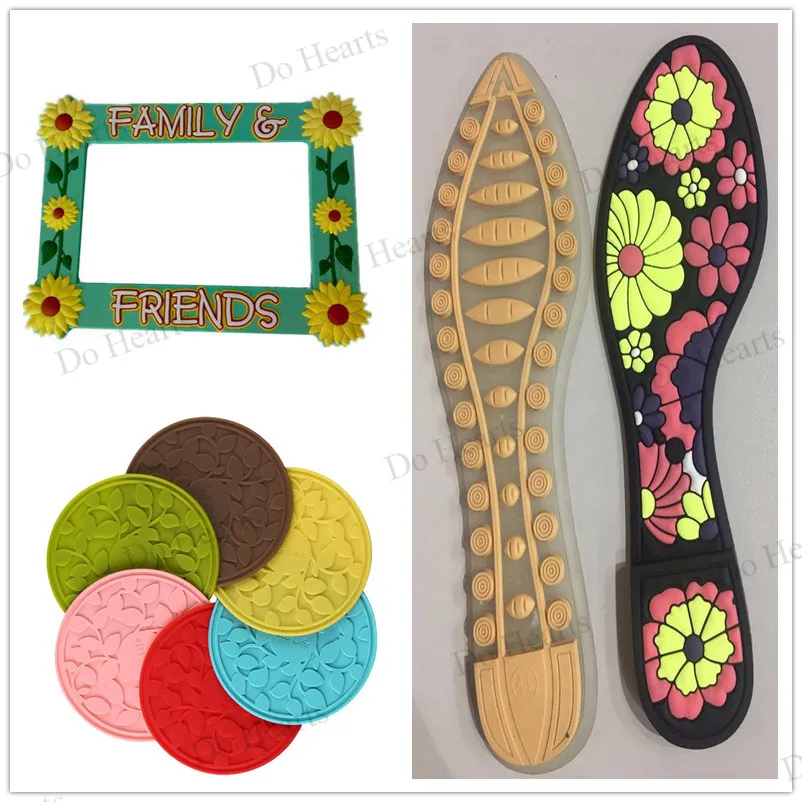 12 colors PLASTISOL slippers upper making press machine