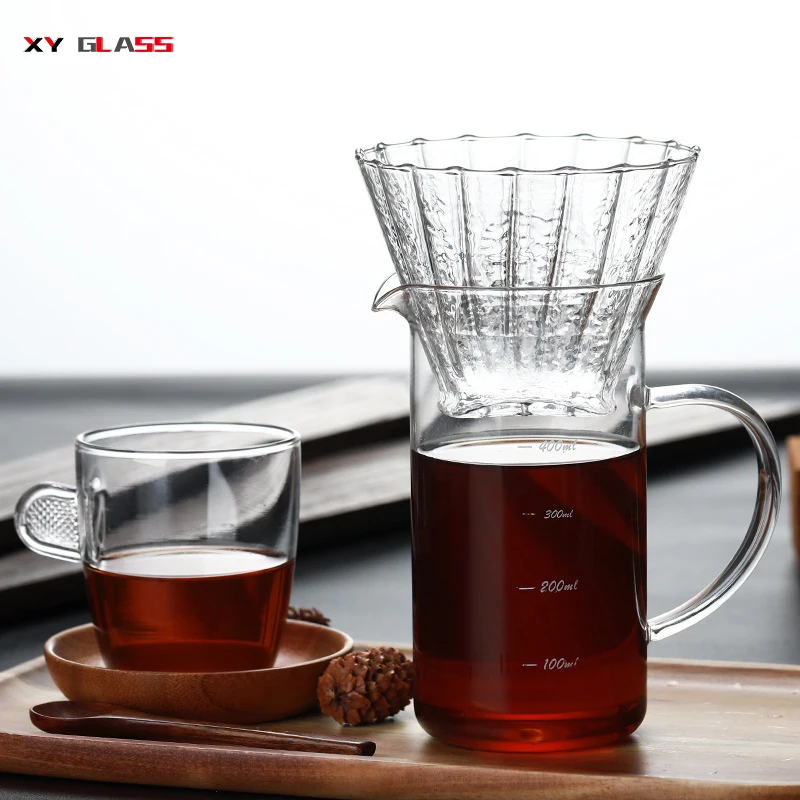 brief design product personalized OEM portable drip thermal glass coffee maker pot