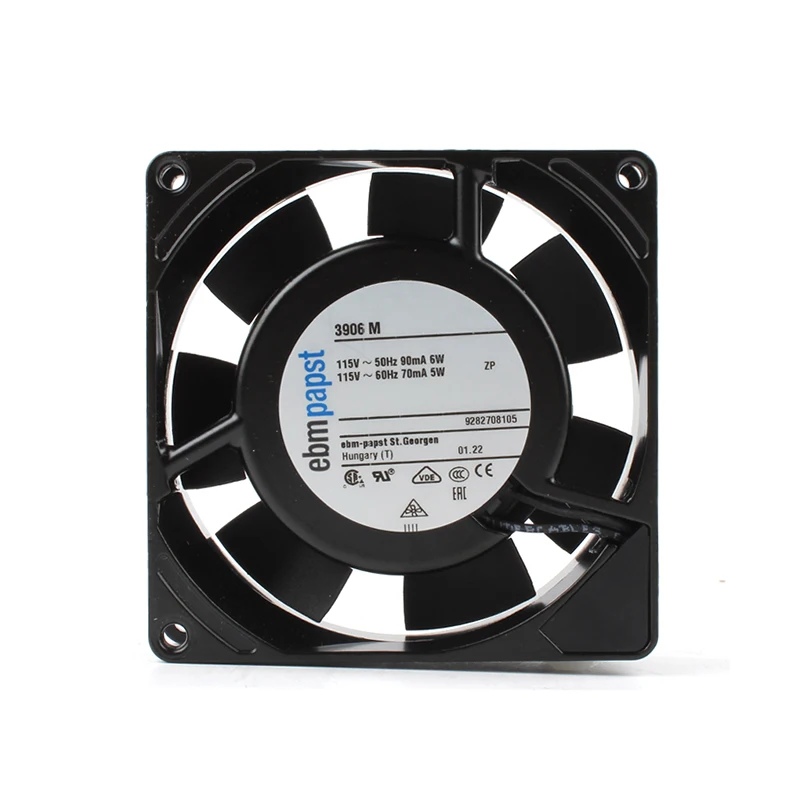 3956 3906M 115v 230v 9225 silent inverter cooling fan high temperature resistant axial fan for server cabinet for ebmpapst fan