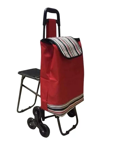 
Hot selling and cost effective folding shopping trolley carts with seat 