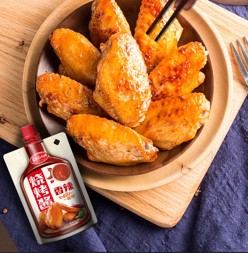 
Factory Supply 200g Spicy Bbq Barbecue Marinade Seasoning Condiment 