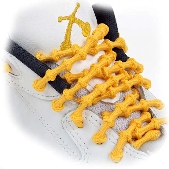 Colorful Round No Tie Bamboo Knot Shoelace Elastic Polyester No tie Lazy Shoelaces