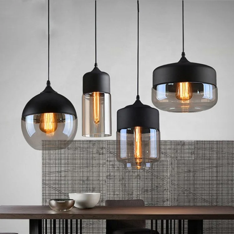 American Nordic Modern Design Balcony Glass Lamps Hanging Led Chandelier Pendant Lamp