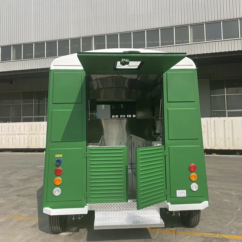 Customized concession trailer truck with windows bar cart for sale