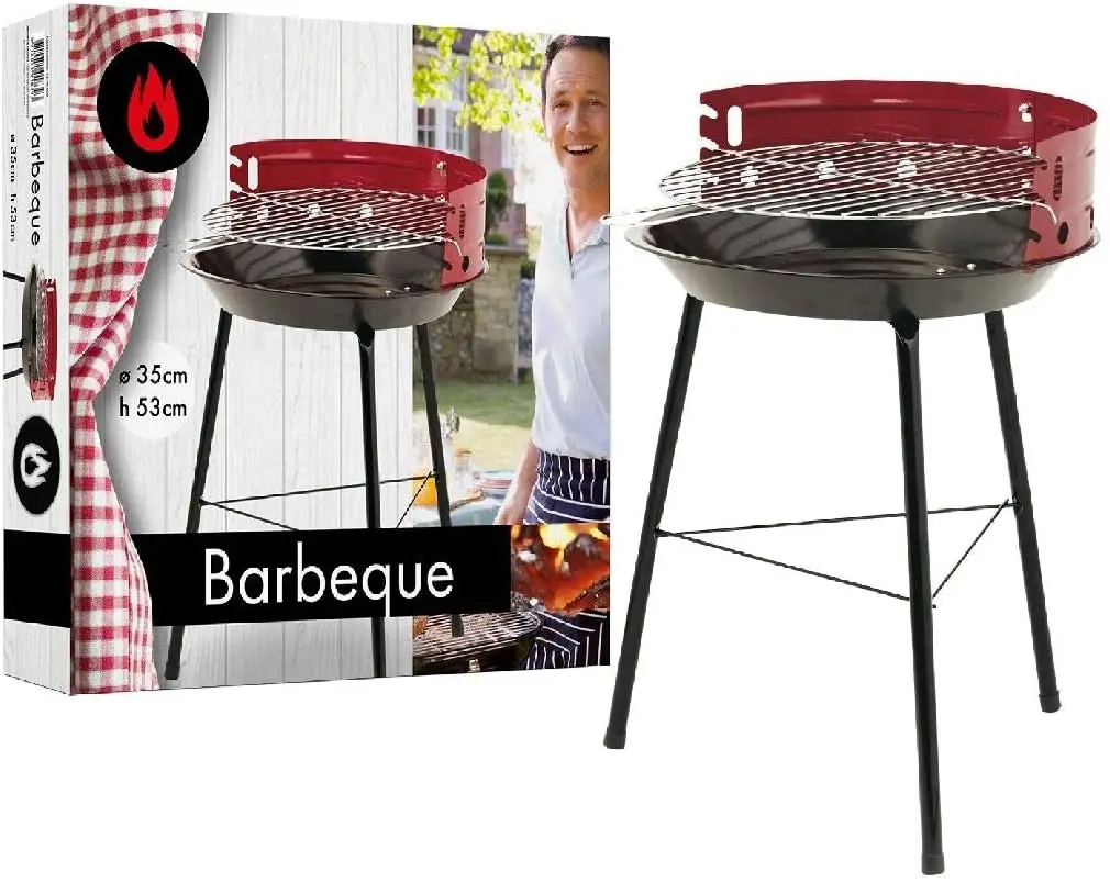 Portable camping 14 inch BBQ Charcoal Tripod Grill for outdoor Barbecue