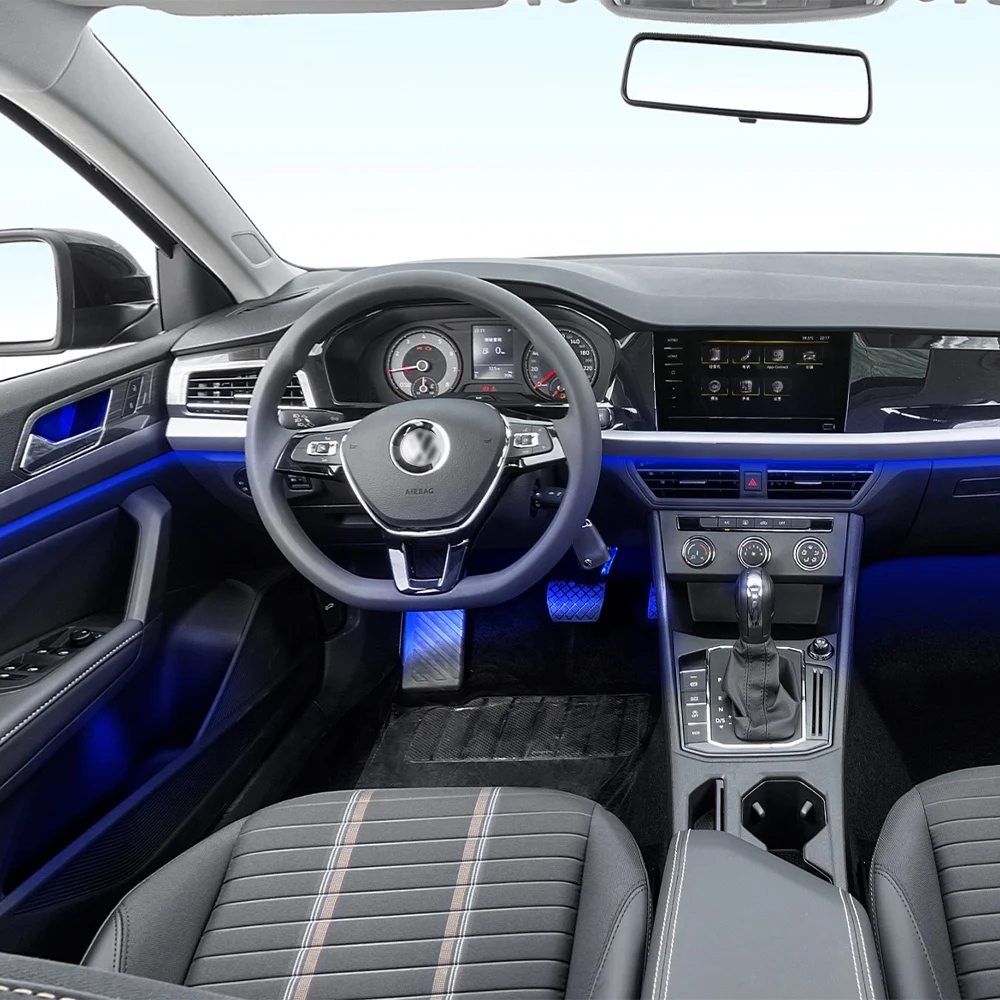 Car Interior Decoration Light LED RGB High Density APP Control Adjustment Universal Car Ambient Light 256 Colors