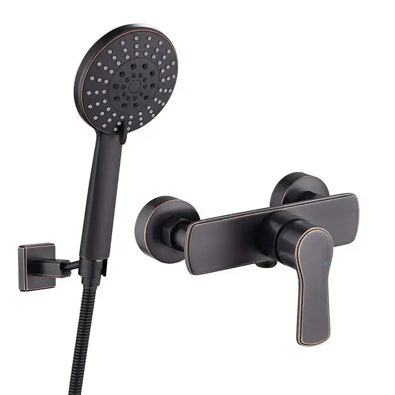 Высококачественный смеситель для душа HUADIAO 2021, черный смеситель для ванны, кран для ванны, смеситель для ванны