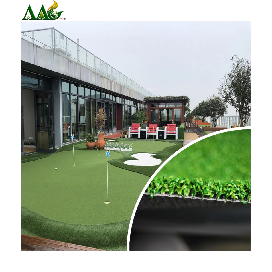 AAG 12mm artificial grass golf mini putting green outdoor driving mat synthetic grass used  roll