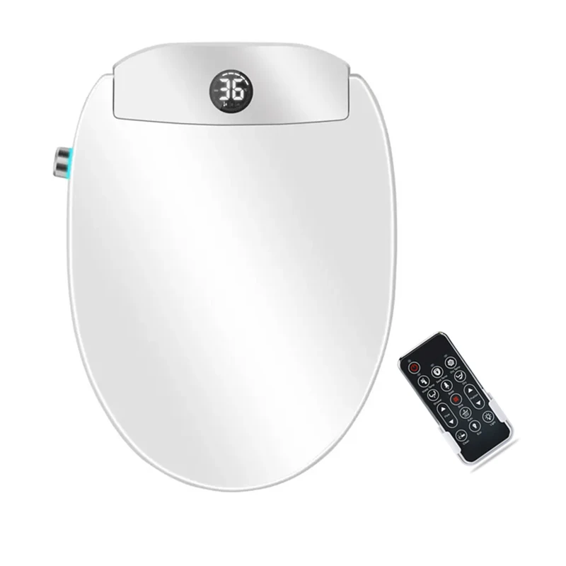 Guangdong modern wares one-piece smart warm cover heated intelligent toilet seat cover with bidet