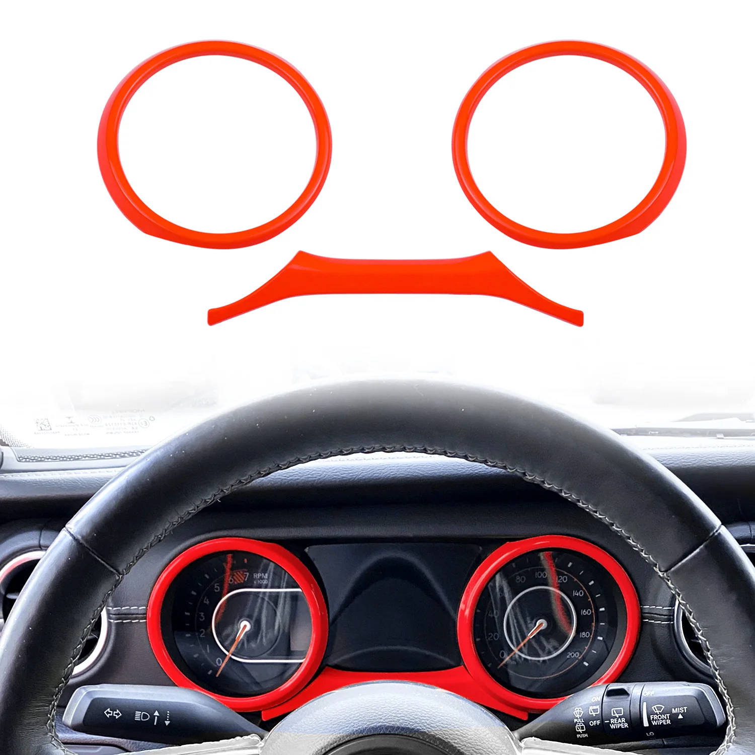 Dashboard Panel Trim Cover Dash Board Frame Bezel Interior Accessories Fit For Jeep Wrangler JL