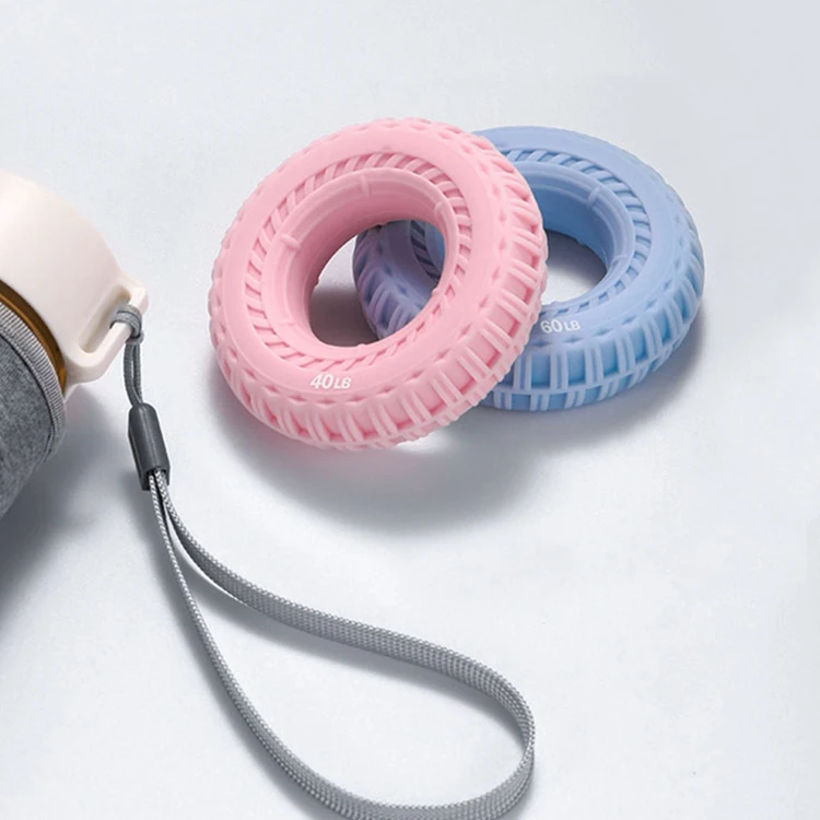 Finger Strength Training Exercise Colorful Silicone Hand Grip Ring
