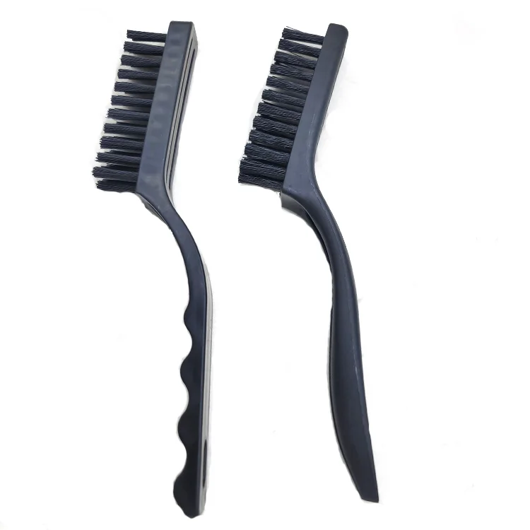 anti-static ESD Medical instrument nylon bristle black cleaning brush, Household portable plastic brush