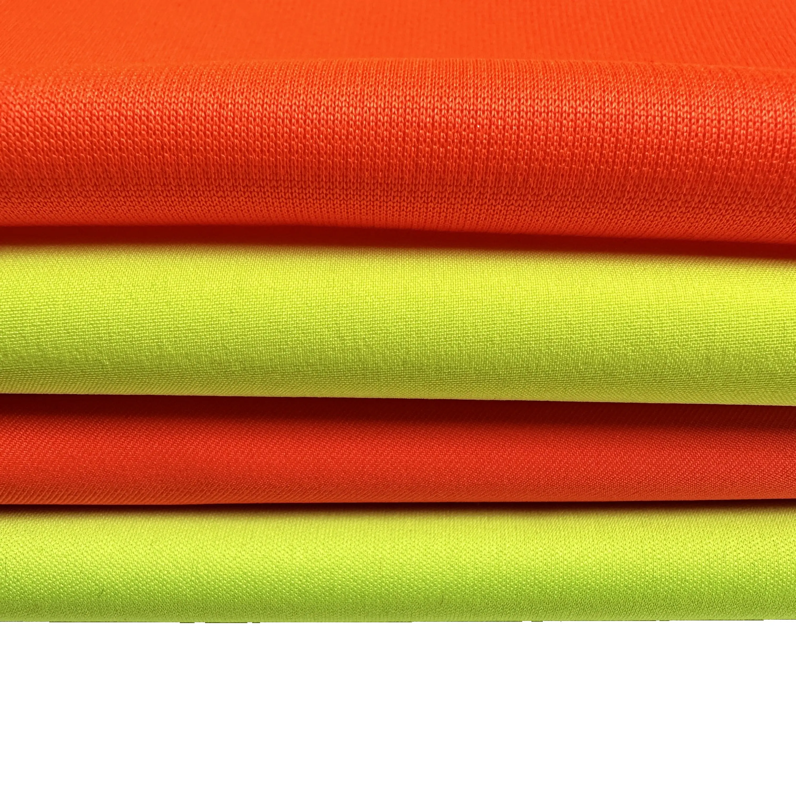 Poly FD Pongee Stretch Twill with Poly fleece fabric breathable lamination fluorescent fabric
