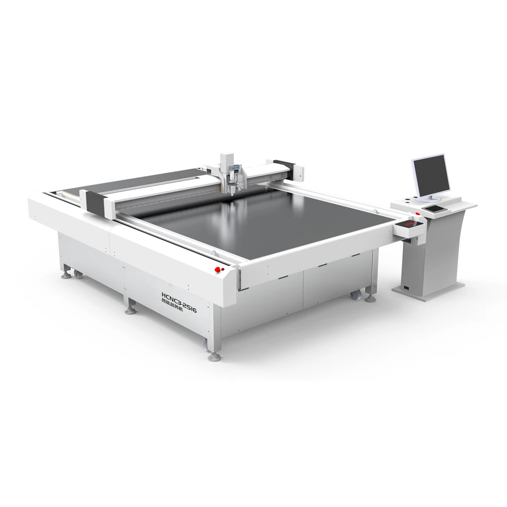 Intelligent CNC Oscillating Knife Cutting Fabric Leather PVC Cutter Machines