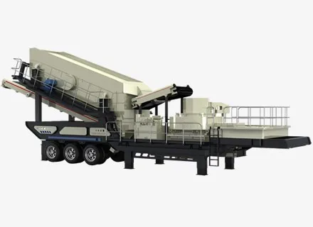 80-100 t/h Mobile Rock Crusher Machine For Sand Gravel Making Plant From Limestone Granite Ore Coal Crushing and Building Waste