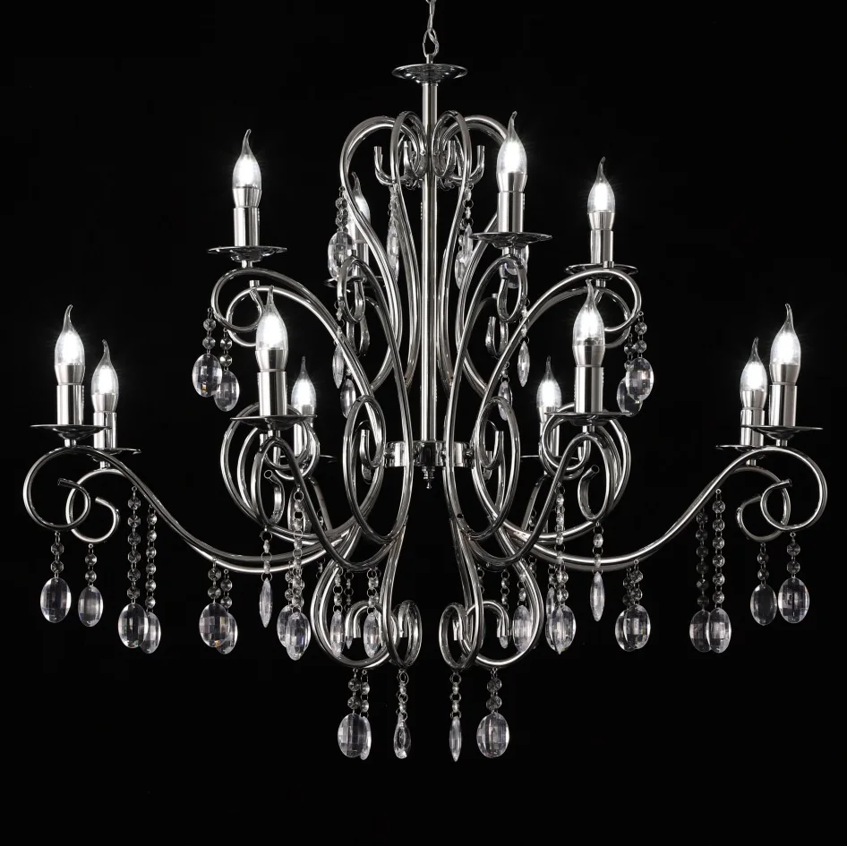 Italian Modern Luxury Chrome Room Ceiling Cheap K9 Metal Designers Modern Chandelier