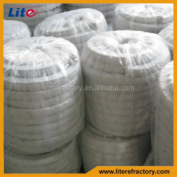 heat insulation materials manufacturers thermal sealing glass fiber strengthened ceramic fiber rope