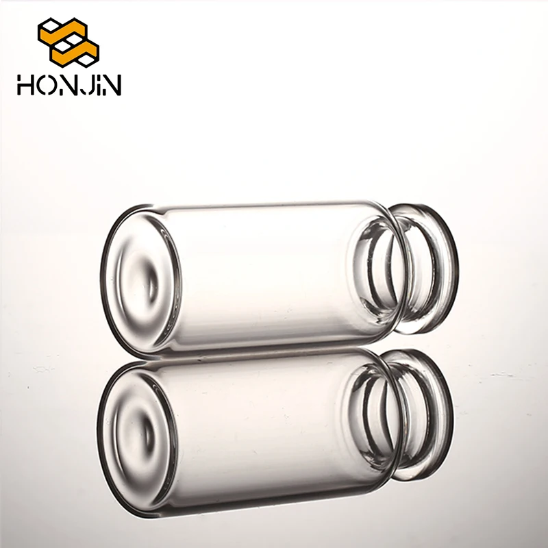 Custom Medicine Vial Box with 10ml Neutral Mini Glass Bottle Small Sample Injection Vial