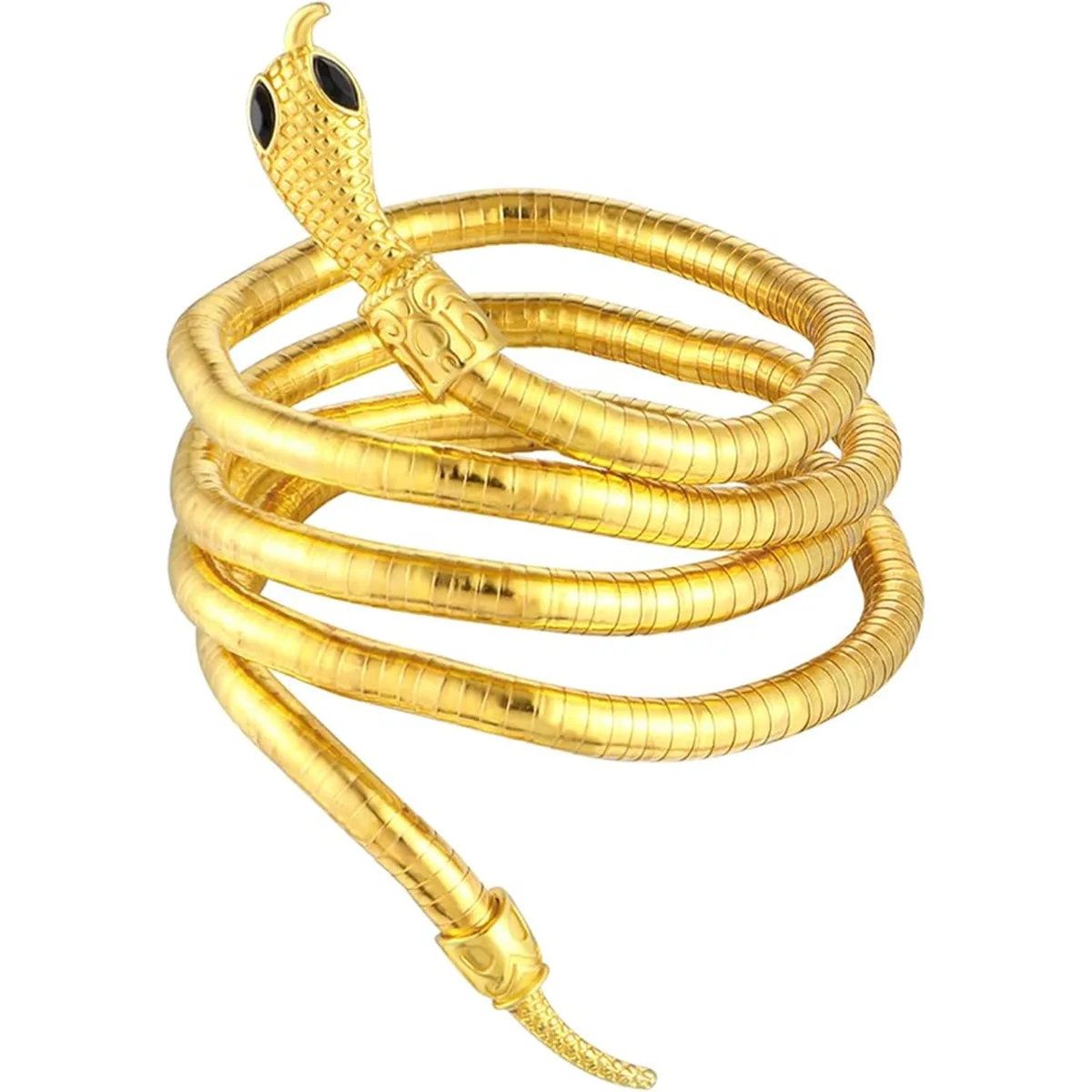 Bendable Snake Necklace Adjustable Punk Choker Flexible Foldable Necklaces Multilayer Metal Snake Necklace Bracelet