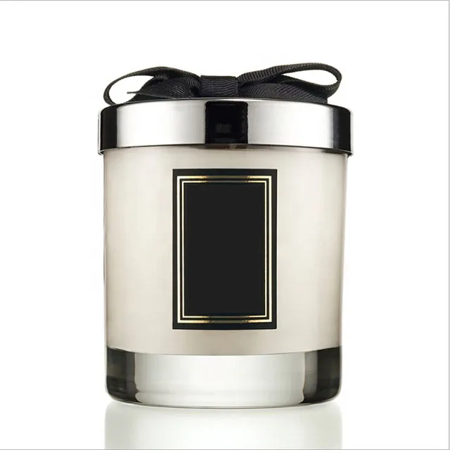 
Hot sale scented candle soy with metal lid gift set 1 buyer Large capacity large weight 