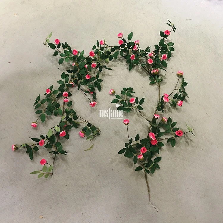 MSFAME Artificial Rose Vine Flowers Suppliers Party Accessories Festive & Party Supplies