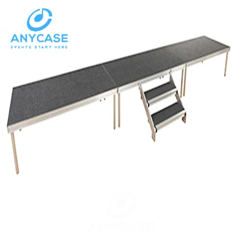 Durable adjustable 4 legs simple aluminum stage platform event rent stage