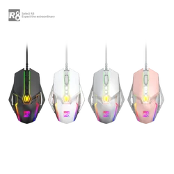 7D Gaming light mouse Configurable RGB Gaming Mouse USB Optical Corded Gaming Mouse with RGB Backlit Adjustable DPI