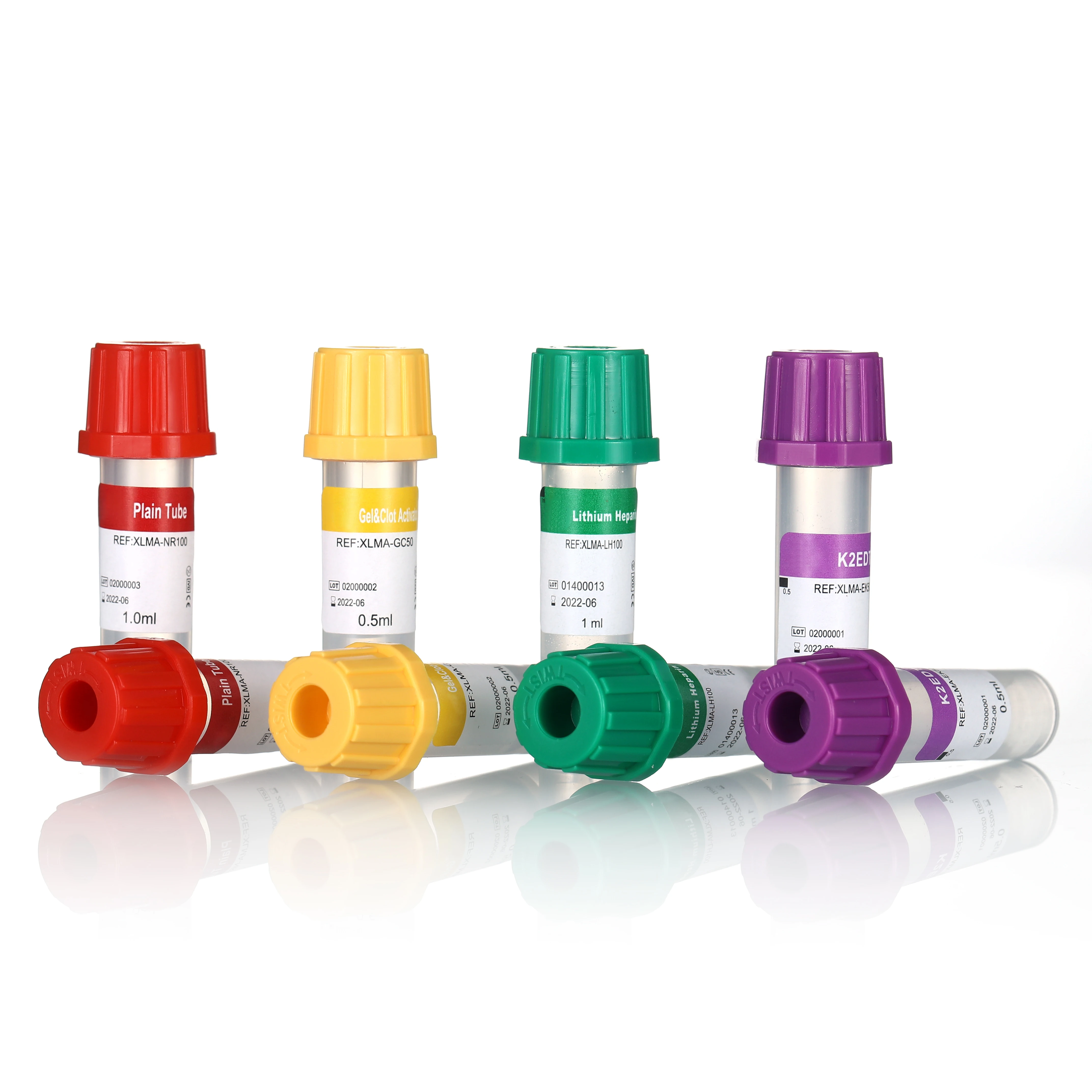 Disposable microtainer 0.5ml edta lavender tube with salient design