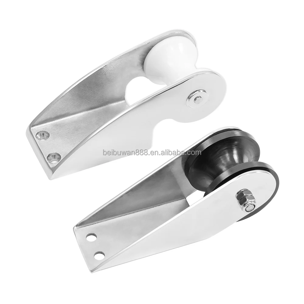 Bow Anchor Roller Stainless Steel 316 marine grade Heavy Duty Boat Bow Anchor Rubber Roller