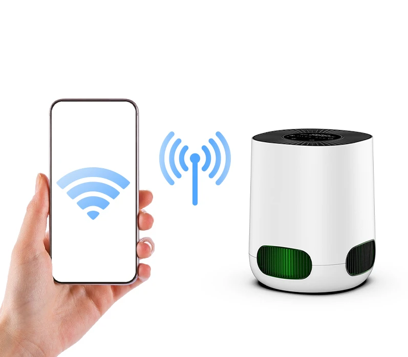 JNUO Smart WIFI Control Industrial Air Cleaner H13 HEPA Plant Air Purifier