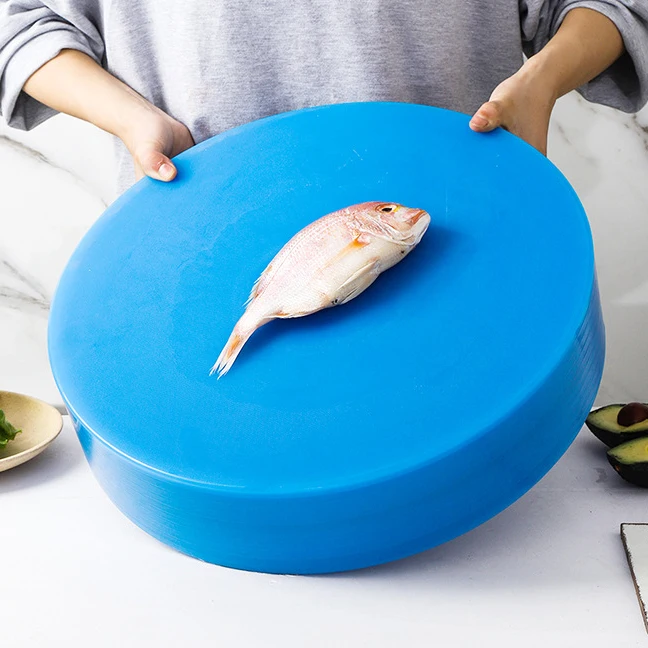 Rectangle and Round Plastic Non-Slip HDPE Cutting Board for Home and Restaurant