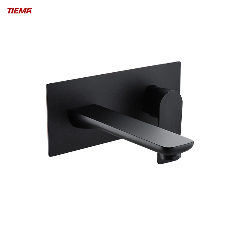 TIEMA Hot Sale Wall Mounted Water Tap Bathroom Brass Concealed Basin Faucet