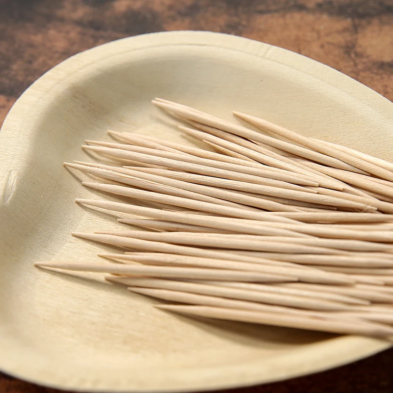 Wholesale custom wooden toothpick bulk disposable toothpick for restaurant