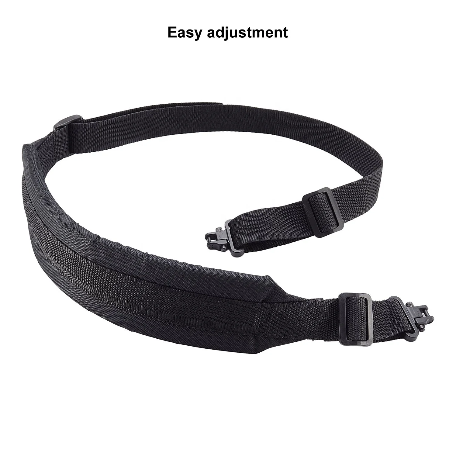 Two Point QD Sling with Swivels,Durable Shoulder Padded Strap,Length Adjuster