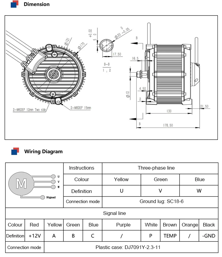 HIgh Efficiency 13KW 72V 180*145mmElectric DC BLDC Mid Mounting Motor for Surron Light Bee