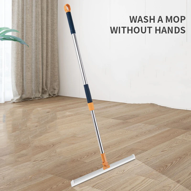 Three-in-One Magic Silicone Mop Household Bathroom Mirror and Floor Cleaning Wiper Kitchen and Home Usage Single Blade Design