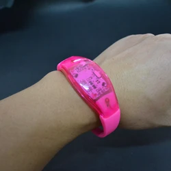 Sound music activated Silicone led sound bracelets Flashing light up party bracelet for party