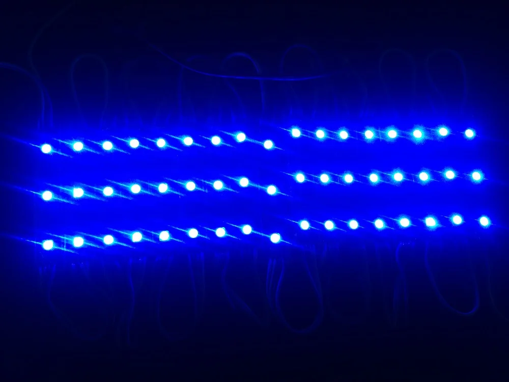 12v 3 pixels each Dumb Rectangle Letter Sign Waterproof IP68  RGB LED Module 12v (3 pixels each)