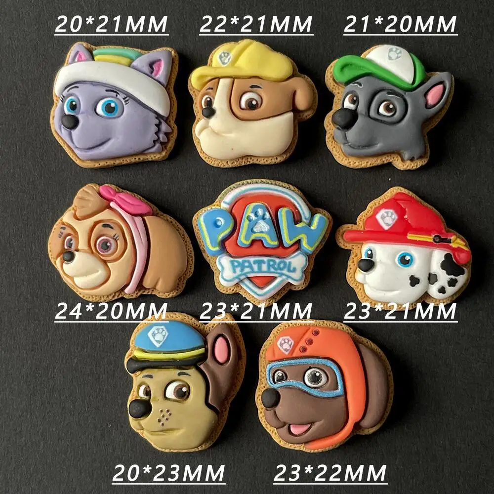 Resin Charms PAW Patrol Chase Ryder Marshall Cartoon Dog Phone Case Diy Decor