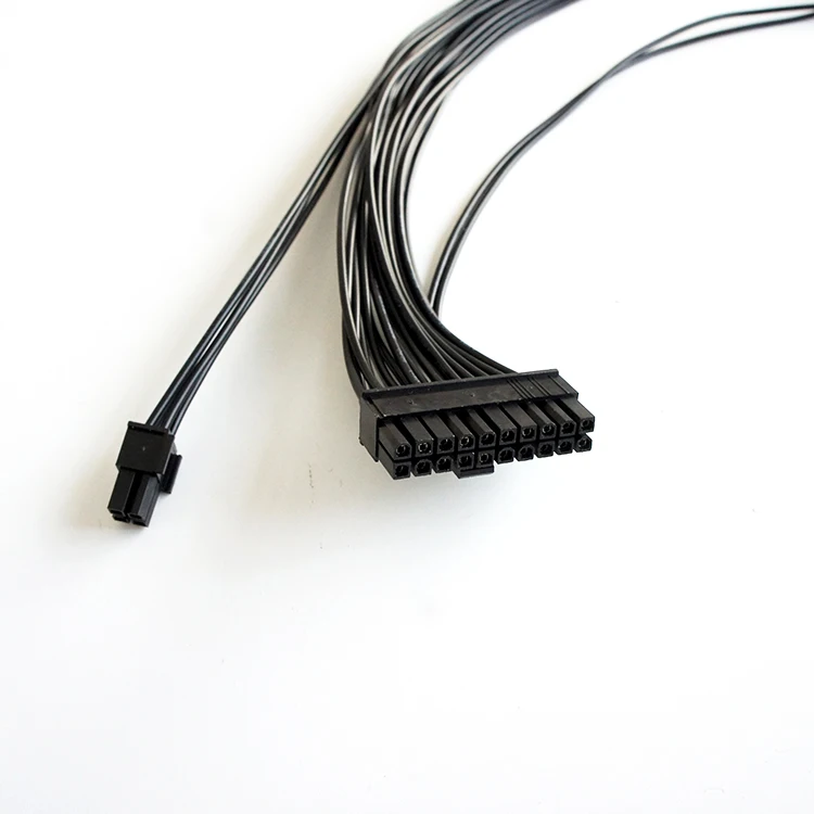 Power Supply Splitter PSU Cable Adapter 24 Pin 20+4 Pin ATX dual Power Start Line 18AWG Extension Cable