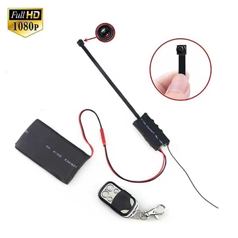 S01 Remote Control 1080P DIY Module Camera Spy Video recorder with 15CM lens  Support 32G