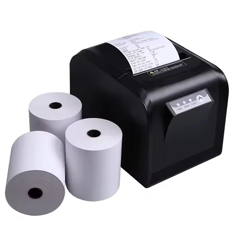Single Layer 80 X 70mm Thermal Paper Roll Pos Receipt Till Cash Register Printed for POS ATM machine