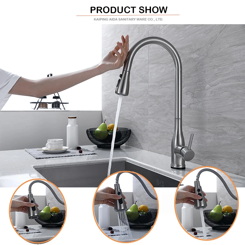Kitchen faucet touch sensor smart sink water tap