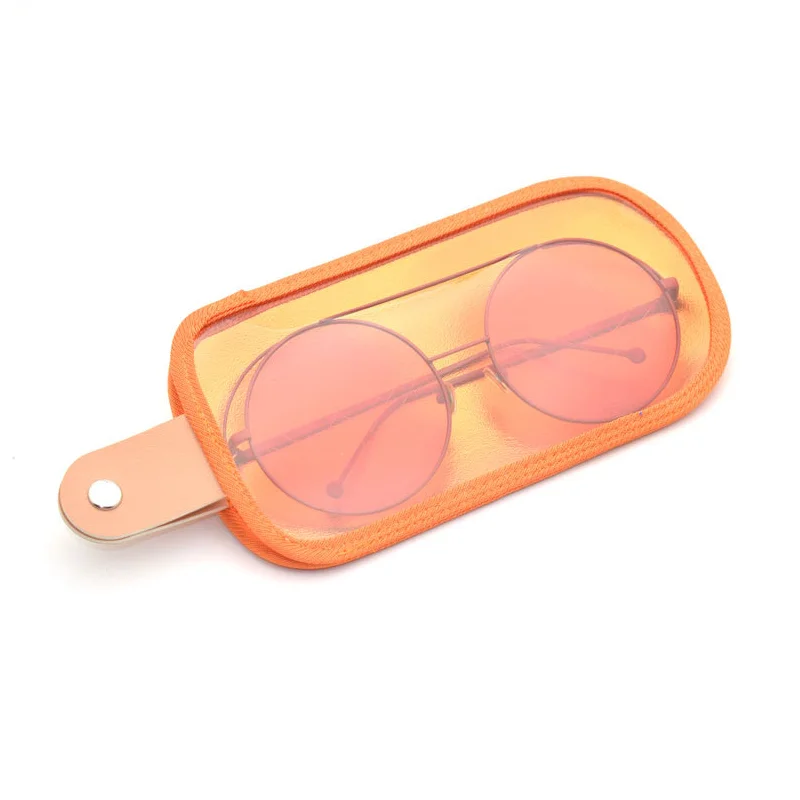 New Ice Cream Glasses Case Portable Color Snap Sunglasses Bag Protector Eyewear Accessories PVC Foldable Glasses Box